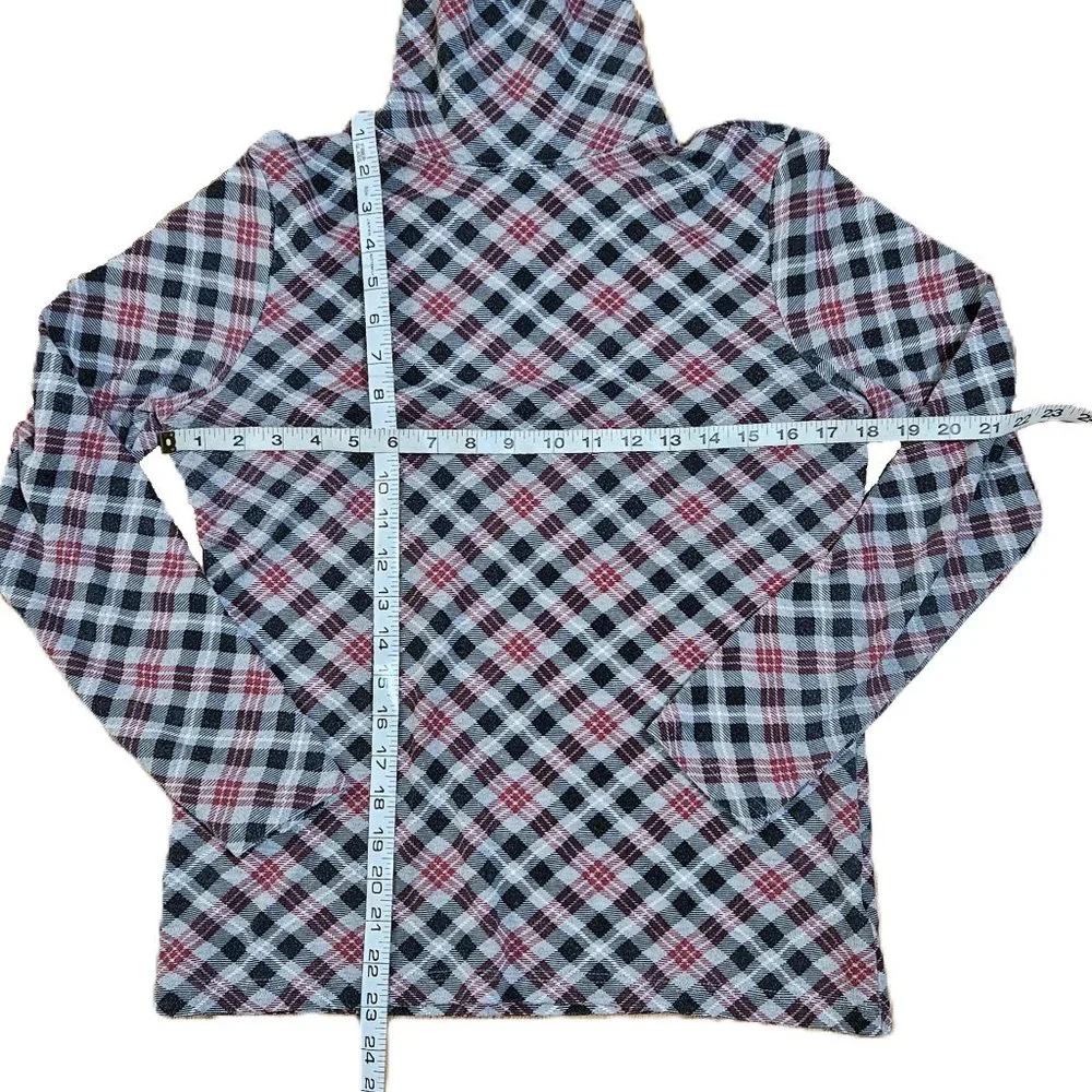 Karen Scott Diagonal Plaid Turtleneck Size S - Picture 7 of 9